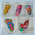 Frosted Shot glass with glitter-Slipper design